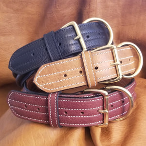 Quality leather big dog collars